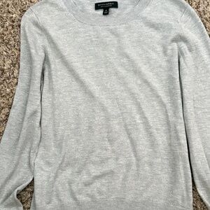 Banana Republic Gray Crewneck Forever Sweater